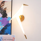 Cunorara Applique Murale Art Nordique Grue en Papier - Neutralighting