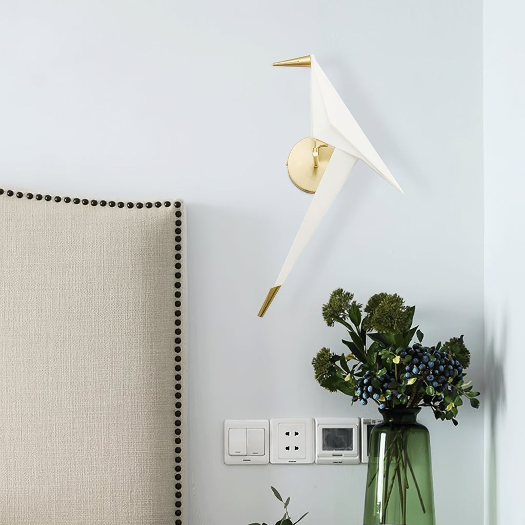 Cunorara Applique Murale Art Nordique Grue en Papier - Neutralighting