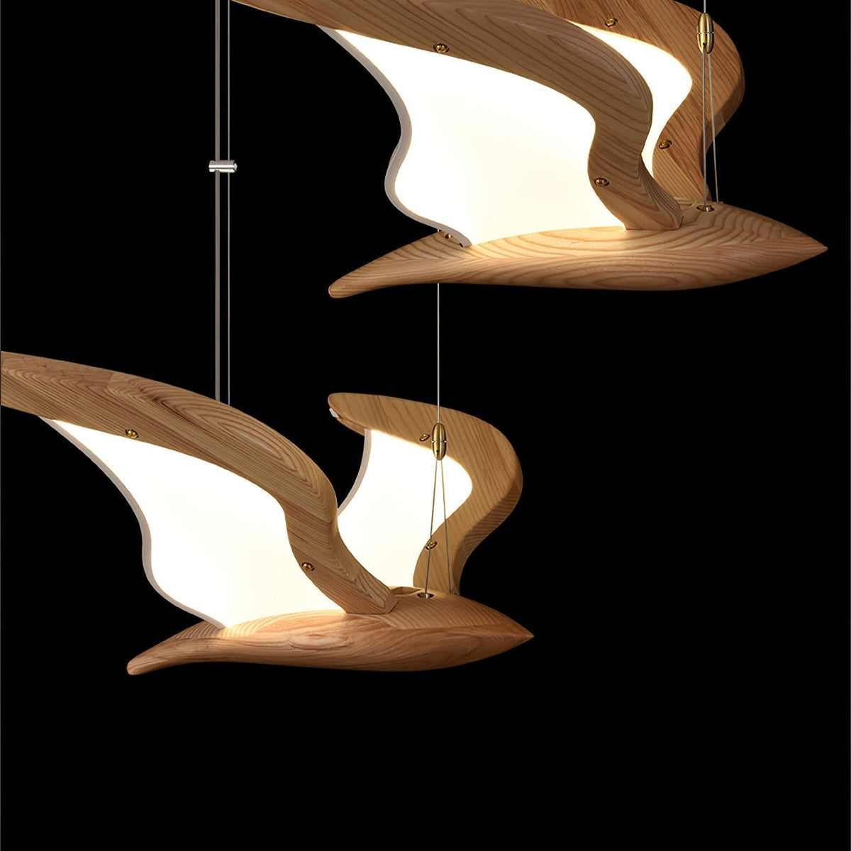 Lyvynia Lampe Suspendue en Bois Organique - Neutralighting