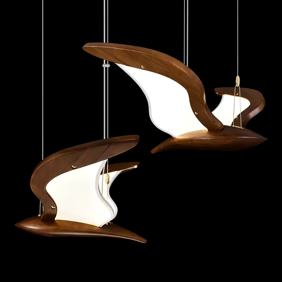 Lyvynia Lampe Suspendue en Bois Organique - Neutralighting