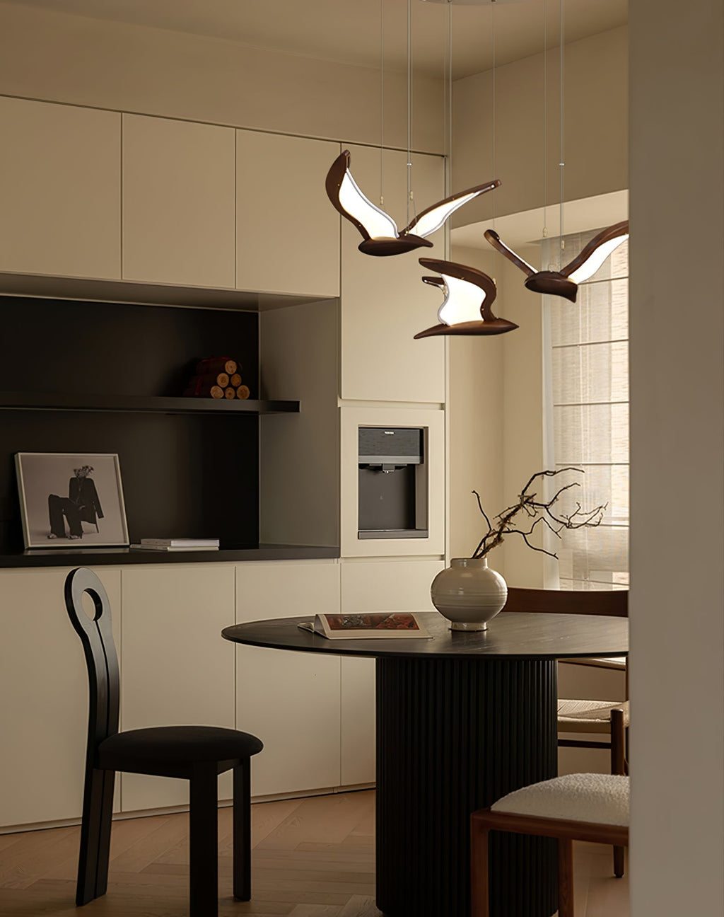 Lyvynia Lampe Suspendue en Bois Organique - Neutralighting