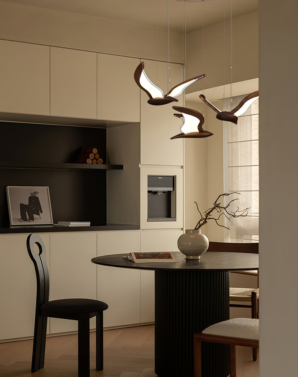 Lyvynia Lampe Suspendue en Bois Organique - Neutralighting