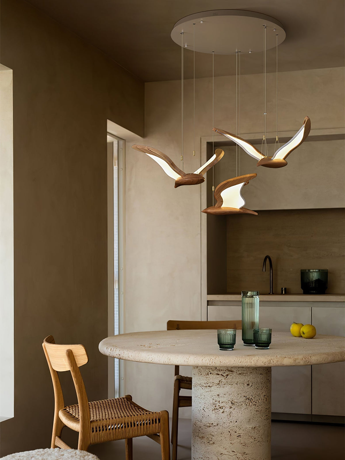 Lyvynia Lampe Suspendue en Bois Organique - Neutralighting