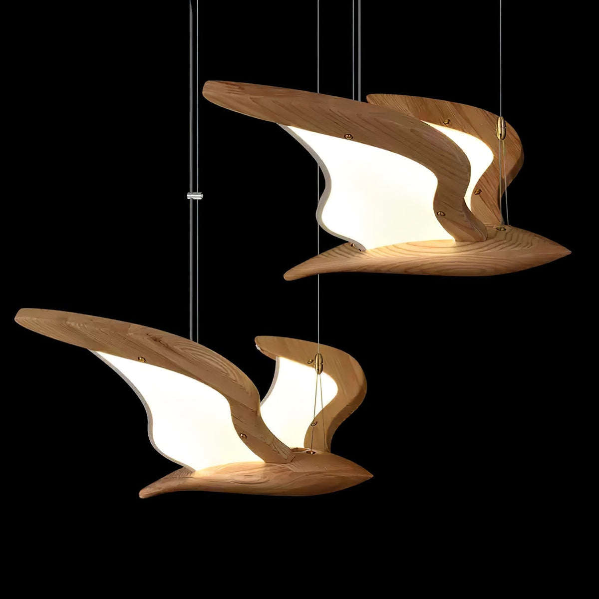 Lyvynia Lampe Suspendue en Bois Organique - Neutralighting