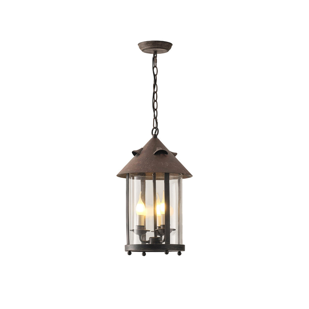 Tinduvyh Ancien Industriel Métal Verre Lanterne Suspension - Neutralighting