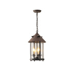 Tinduvyh Ancien Industriel Métal Verre Lanterne Suspension - Neutralighting