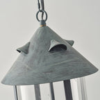 Tinduvyh Ancien Industriel Métal Verre Lanterne Suspension - Neutralighting