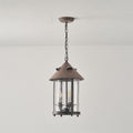 Tinduvyh Ancien Industriel Métal Verre Lanterne Suspension - Neutralighting