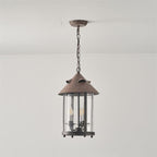 Tinduvyh Ancien Industriel Métal Verre Lanterne Suspension - Neutralighting