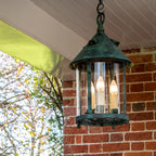 Tinduvyh Ancien Industriel Métal Verre Lanterne Suspension - Neutralighting