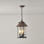 Tinduvyh Ancien Industriel Métal Verre Lanterne Suspension - Neutralighting