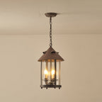 Tinduvyh Ancien Industriel Métal Verre Lanterne Suspension - Neutralighting