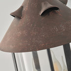 Tinduvyh Ancien Industriel Métal Verre Lanterne Suspension - Neutralighting