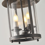 Tinduvyh Ancien Industriel Métal Verre Lanterne Suspension - Neutralighting