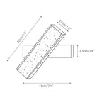 Ostruvyo Moderne Minimaliste Linéaire Noyer Travertin Applique Murale - Neutralighting