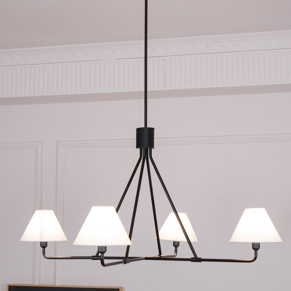 Ornuvyh Ancien Industriel Métal Tissu Lustre - Neutralighting