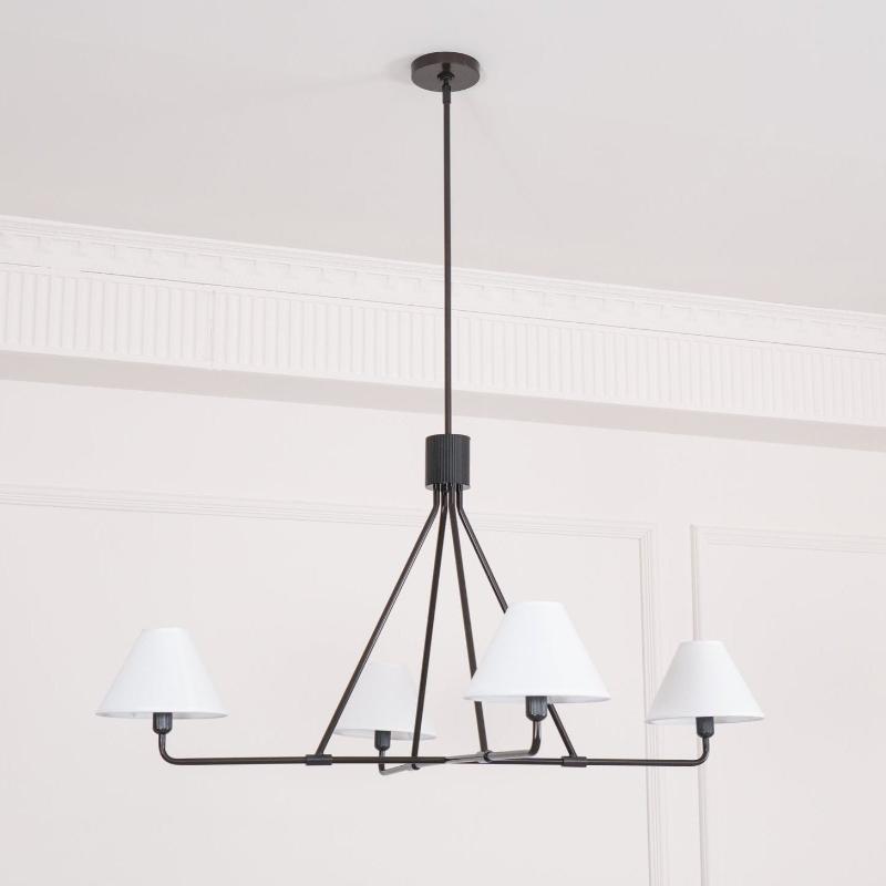Ornuvyh Ancien Industriel Métal Tissu Lustre - Neutralighting