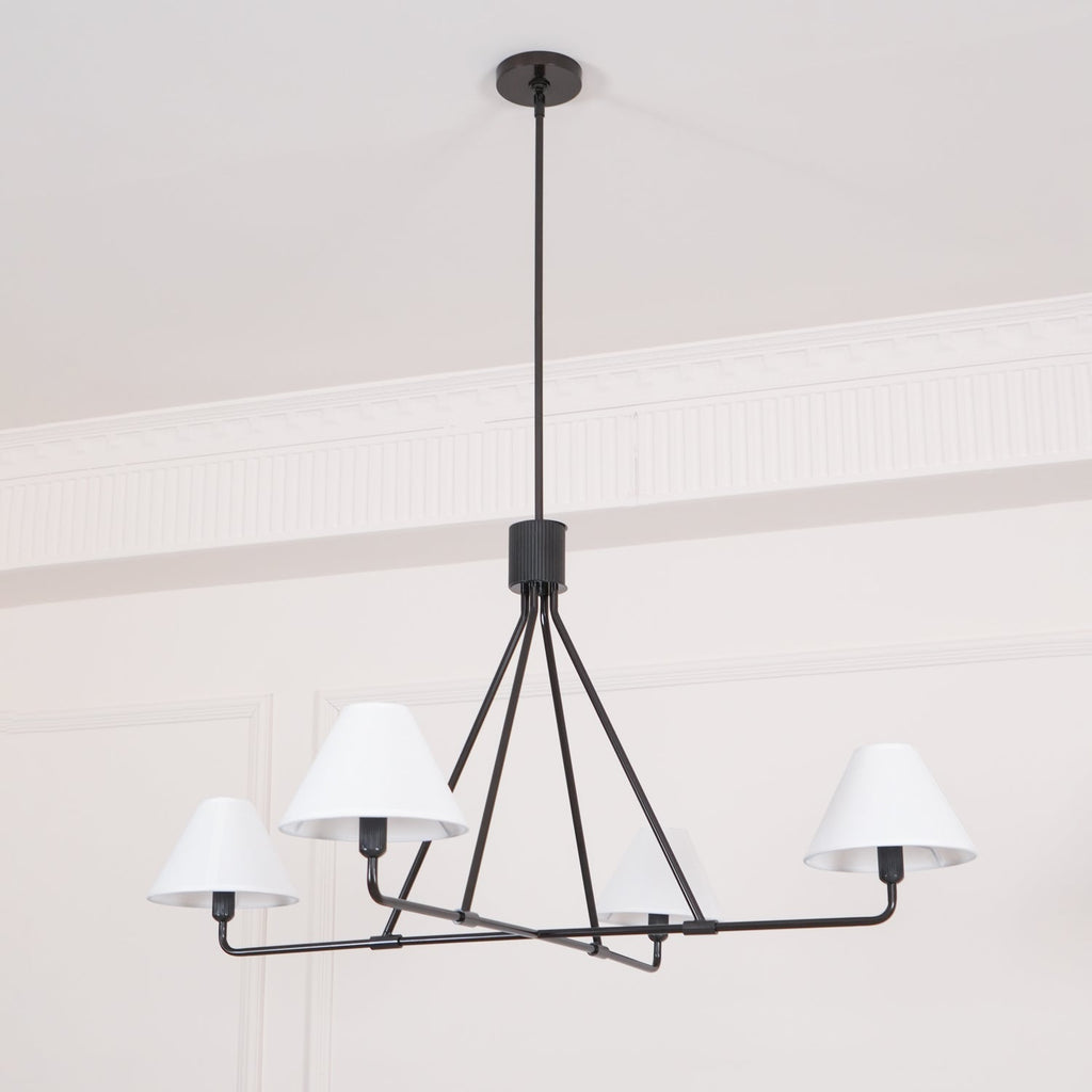 Ornuvyh Ancien Industriel Métal Tissu Lustre - Neutralighting