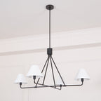 Ornuvyh Ancien Industriel Métal Tissu Lustre - Neutralighting