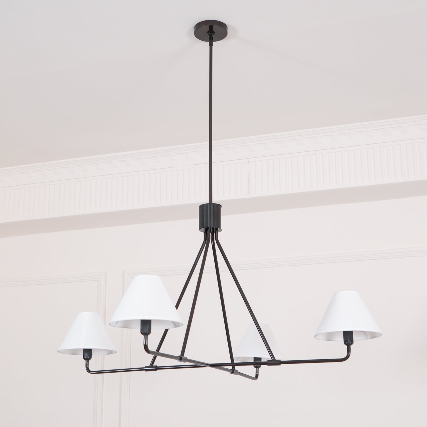 Ornuvyh Ancien Industriel Métal Tissu Lustre - Neutralighting