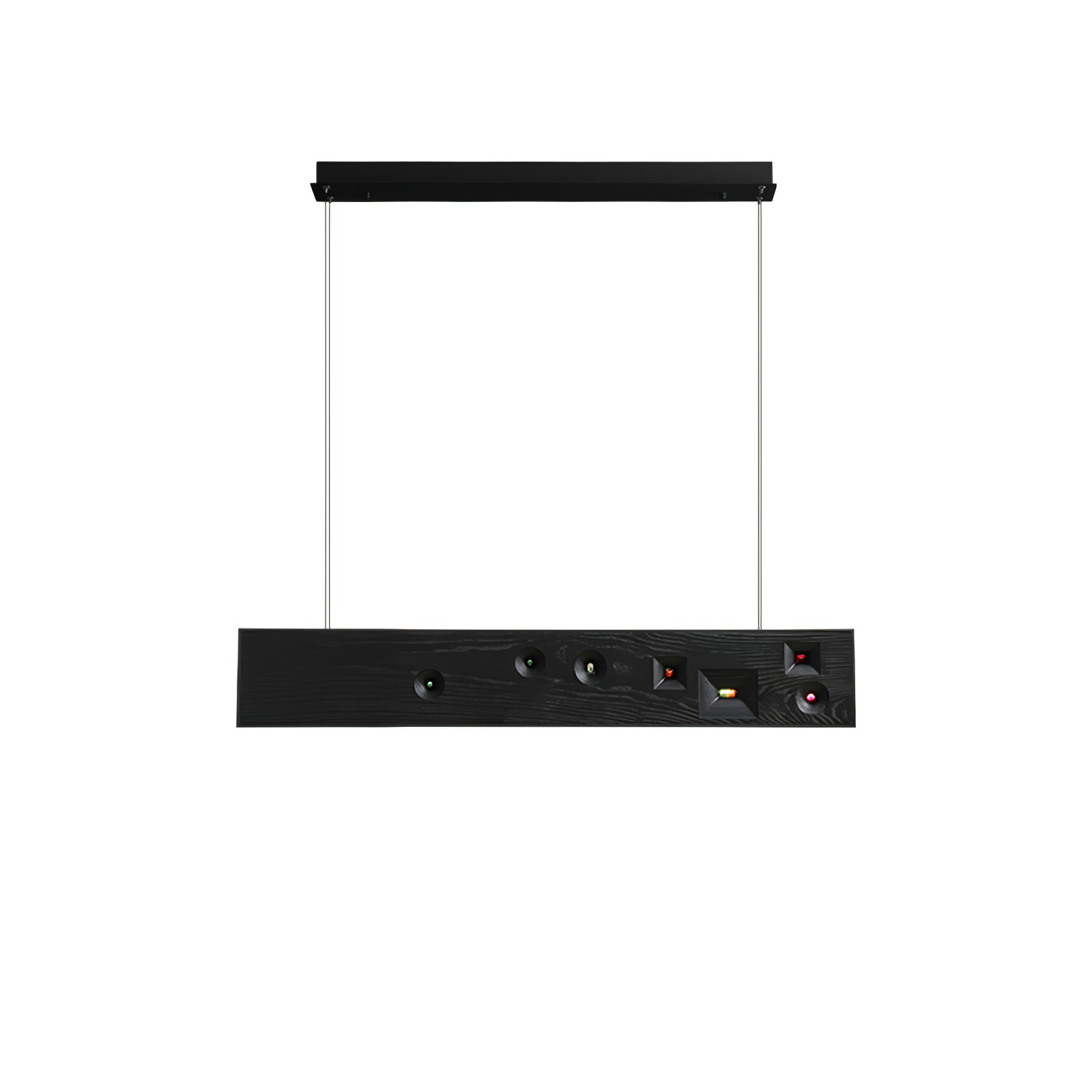 Lustra Suspension Bois Pierre Précieuse Linéaire LED - Neutralighting