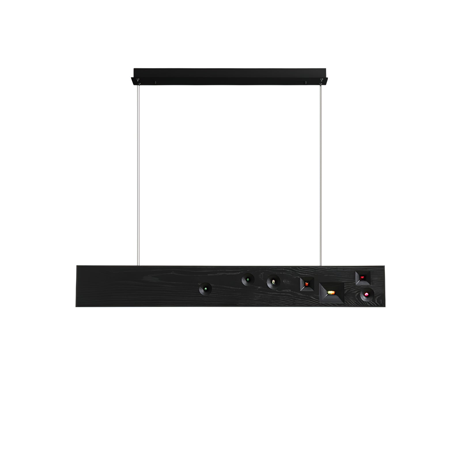Lustra Suspension Bois Pierre Précieuse Linéaire LED - Neutralighting