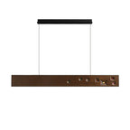 Lustra Suspension Bois Pierre Précieuse Linéaire LED - Neutralighting