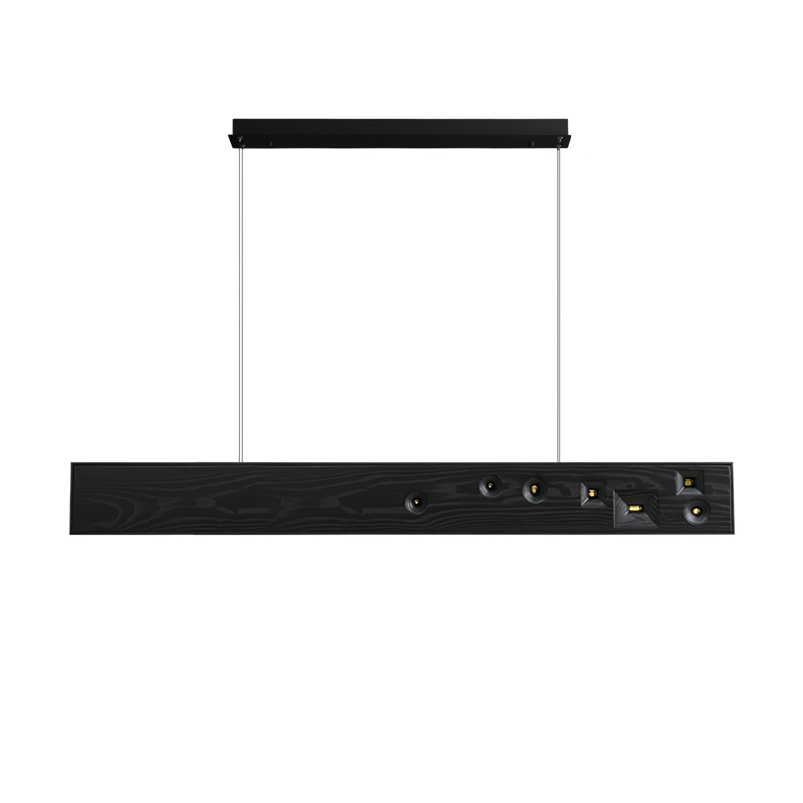 Lustra Suspension Bois Pierre Précieuse Linéaire LED - Neutralighting