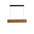 Lustra Suspension Bois Pierre Précieuse Linéaire LED - Neutralighting