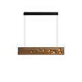 Lustra Suspension Bois Pierre Précieuse Linéaire LED - Neutralighting