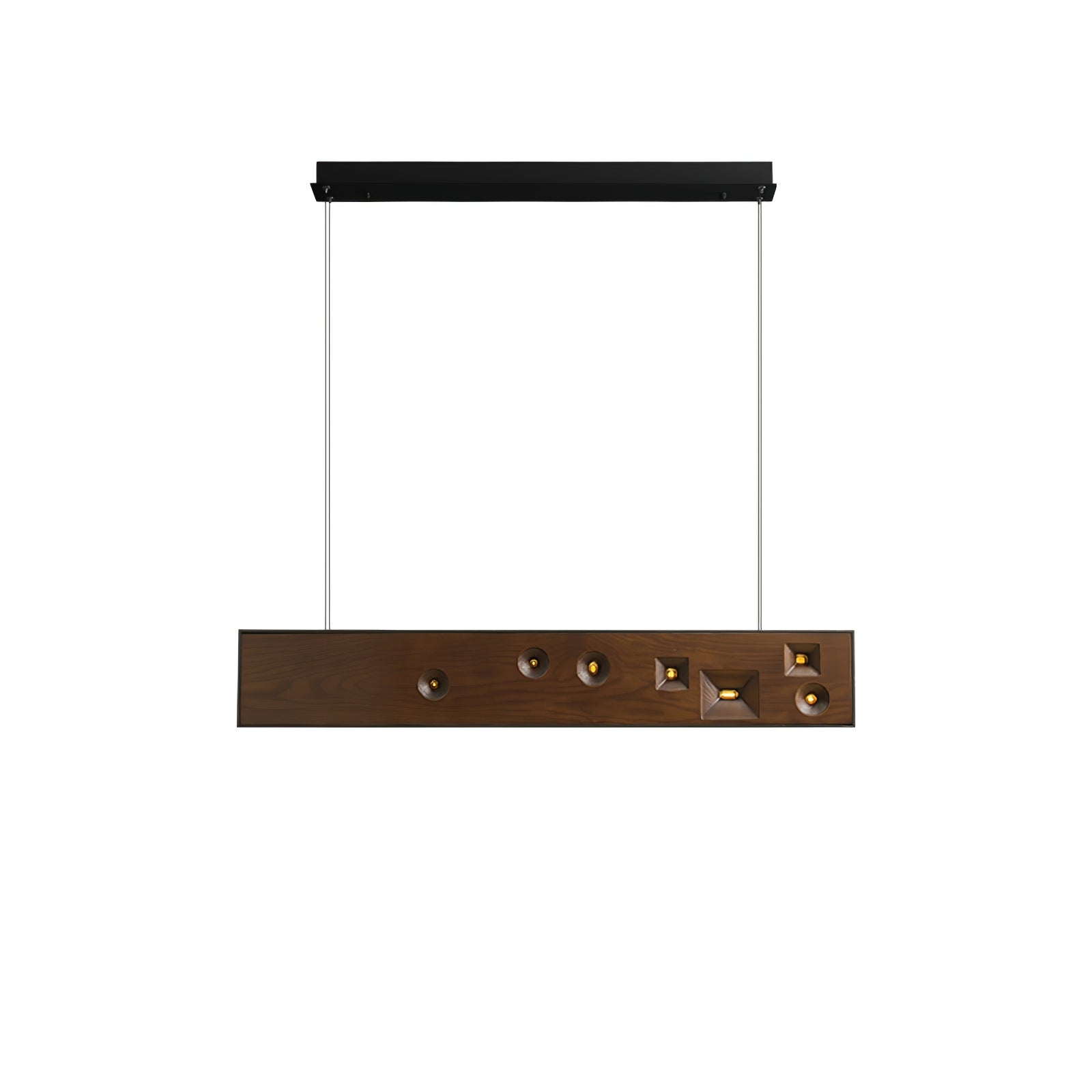 Lustra Suspension Bois Pierre Précieuse Linéaire LED - Neutralighting
