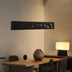 Lustra Suspension Bois Pierre Précieuse Linéaire LED - Neutralighting