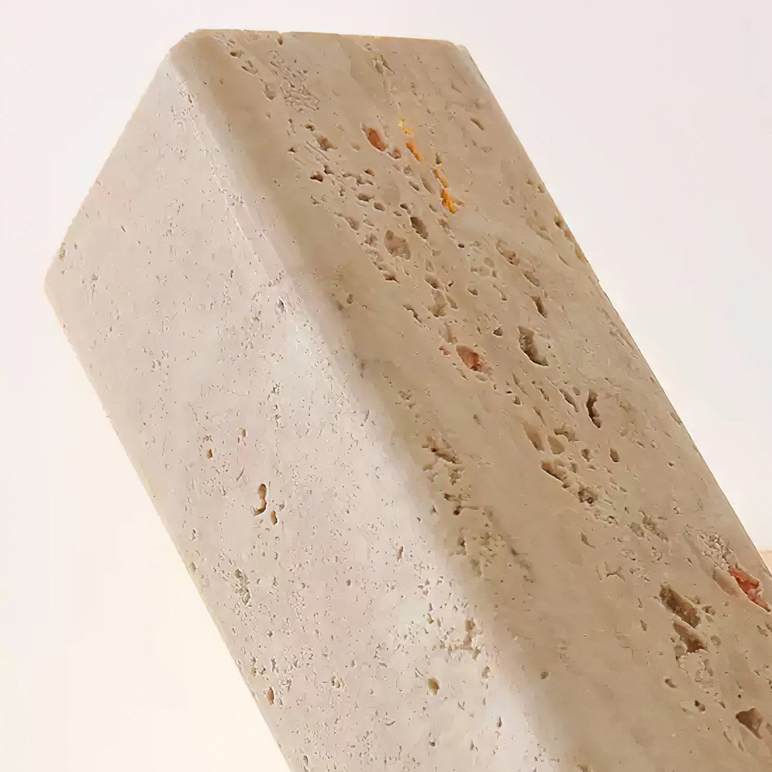 Ostruvyo Moderne Minimaliste Linéaire Noyer Travertin Applique Murale - Neutralighting