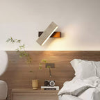 Ostruvyo Moderne Minimaliste Linéaire Noyer Travertin Applique Murale - Neutralighting