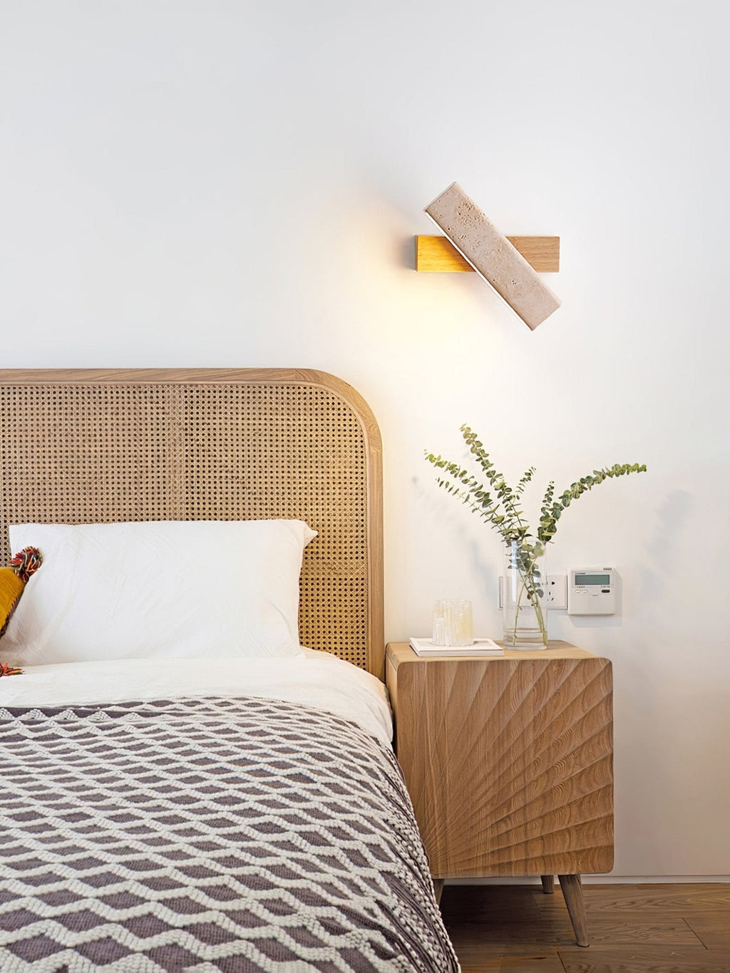 Esorora Applique Murale Rectangulaire Travertin - Neutralighting