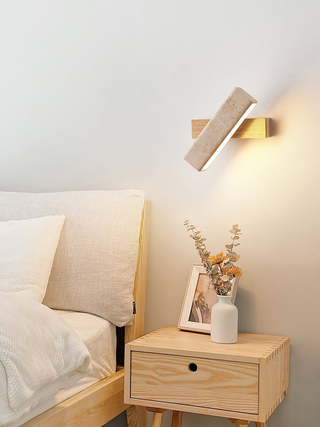 Esorora Applique Murale Rectangulaire Travertin - Neutralighting