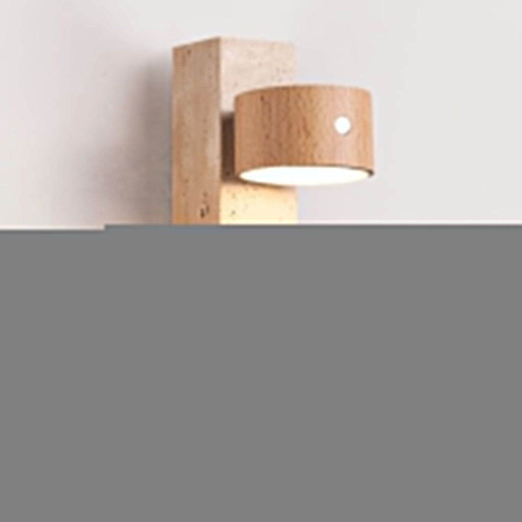 Zarinila Rectangulaire-Bloc Travertin Luminaire Mural - Neutralighting