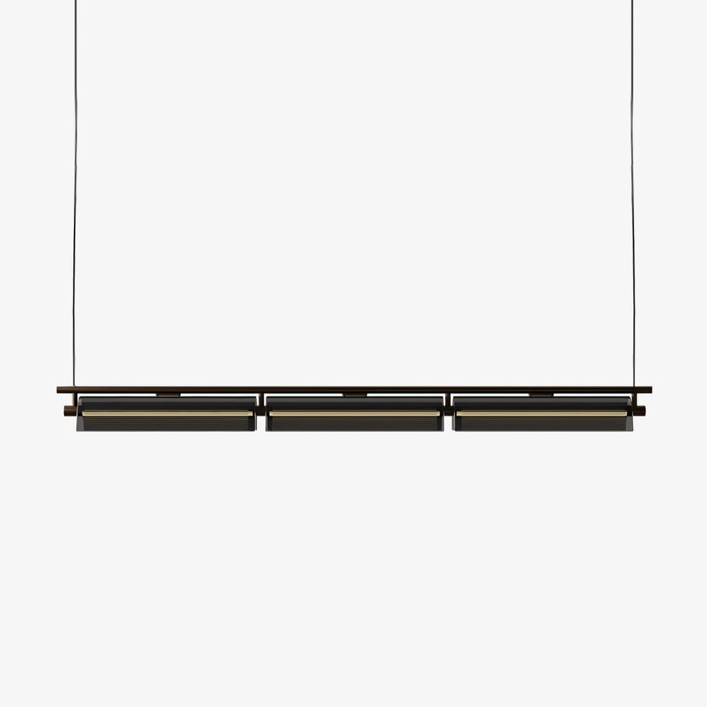 Lustra Chandelier Verre Fumé Moderne - Neutralighting