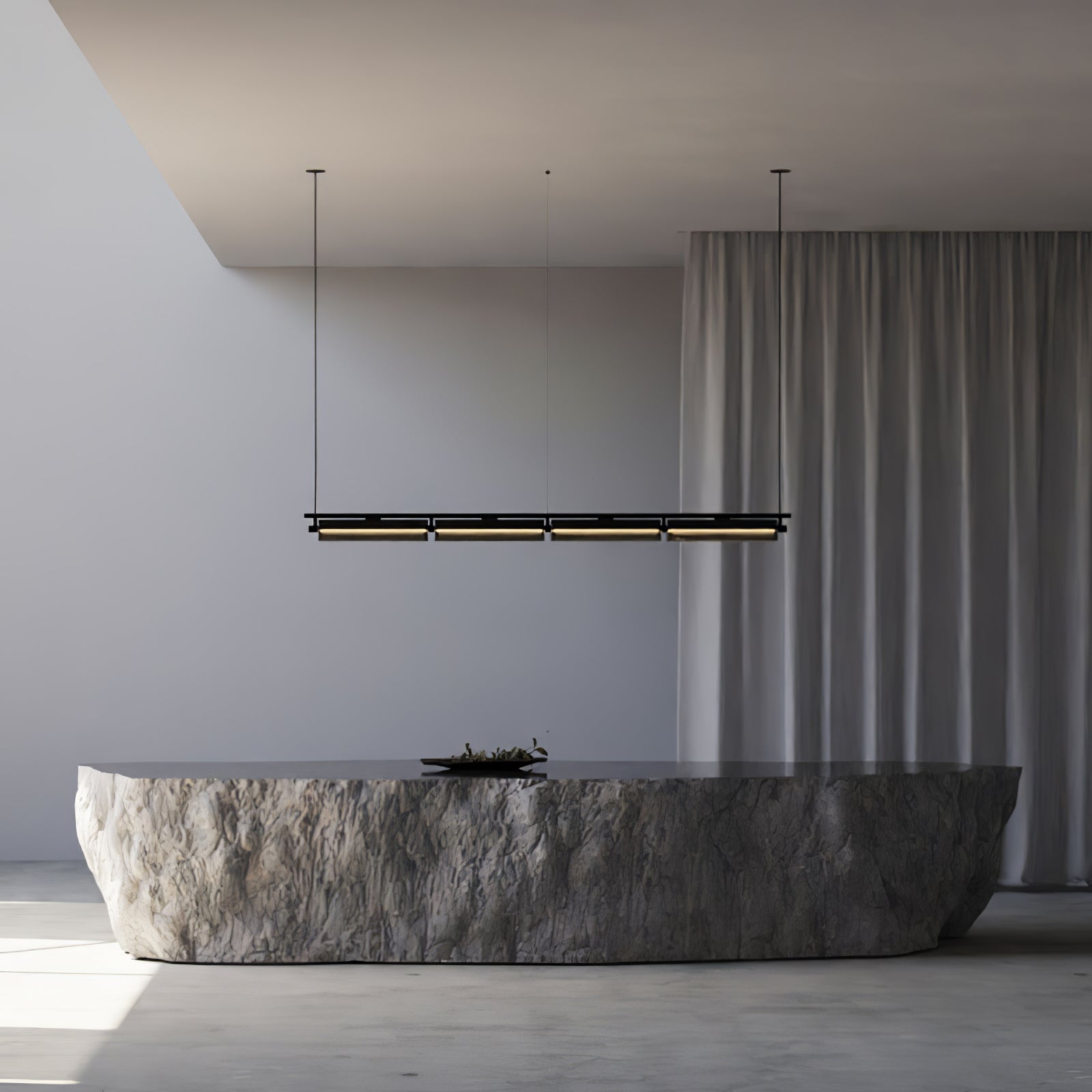 Lustra Chandelier Verre Fumé Moderne - Neutralighting