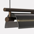 Lustra Chandelier Verre Fumé Moderne - Neutralighting