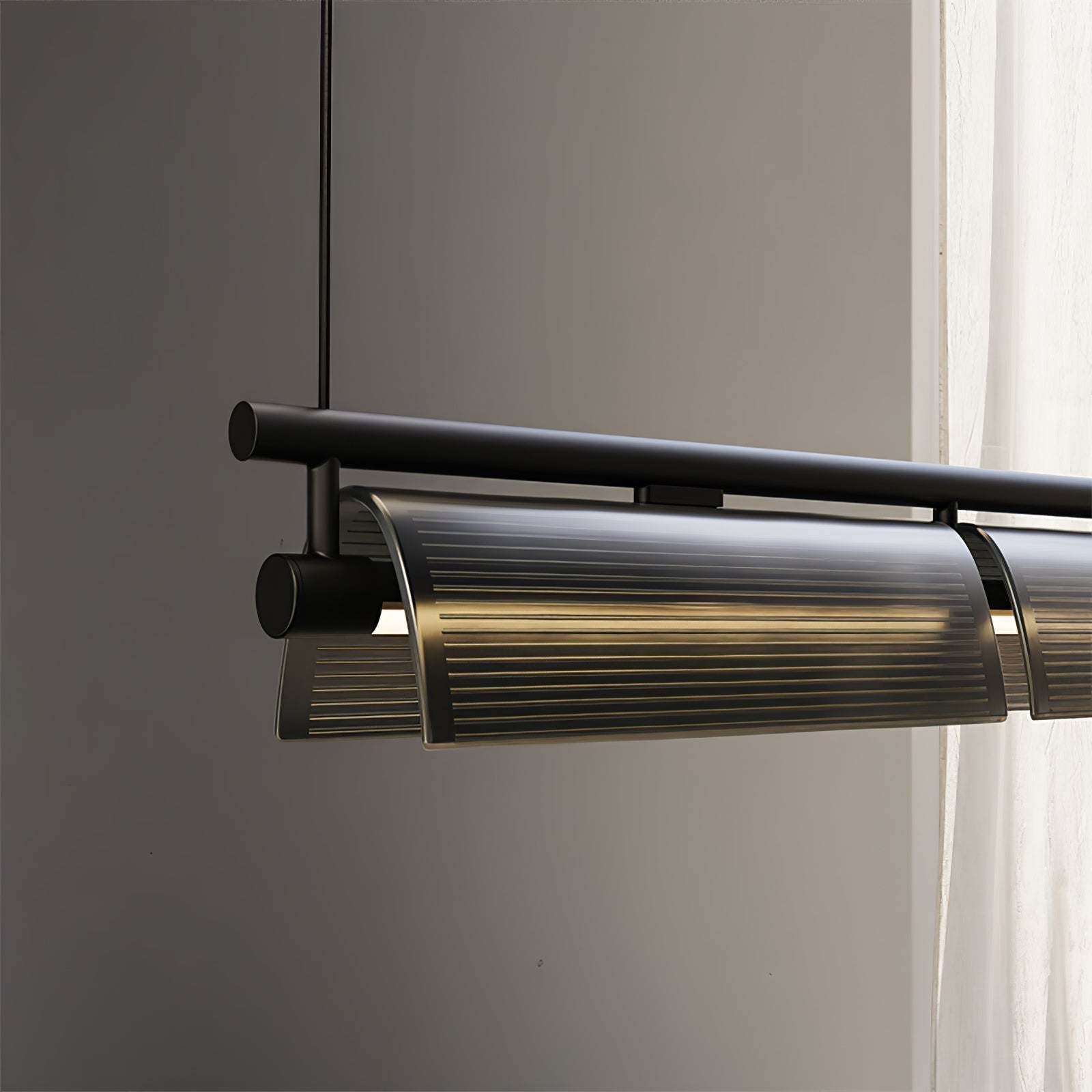 Lustra Chandelier Verre Fumé Moderne - Neutralighting