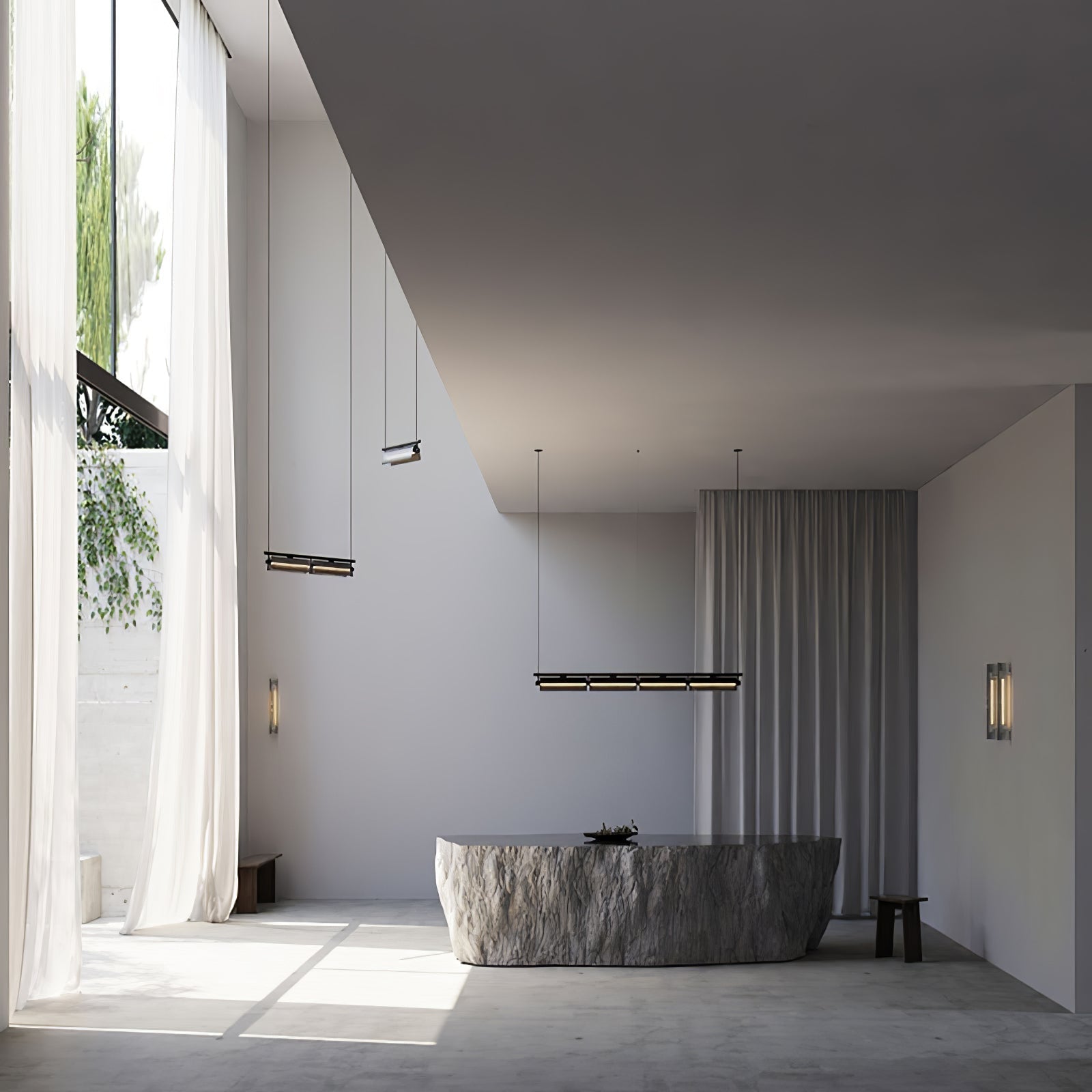 Lustra Chandelier Verre Fumé Moderne - Neutralighting