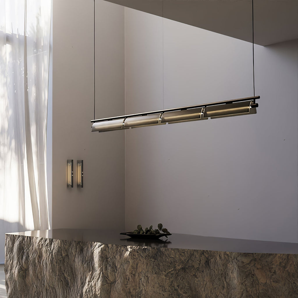Lustra Chandelier Verre Fumé Moderne - Neutralighting
