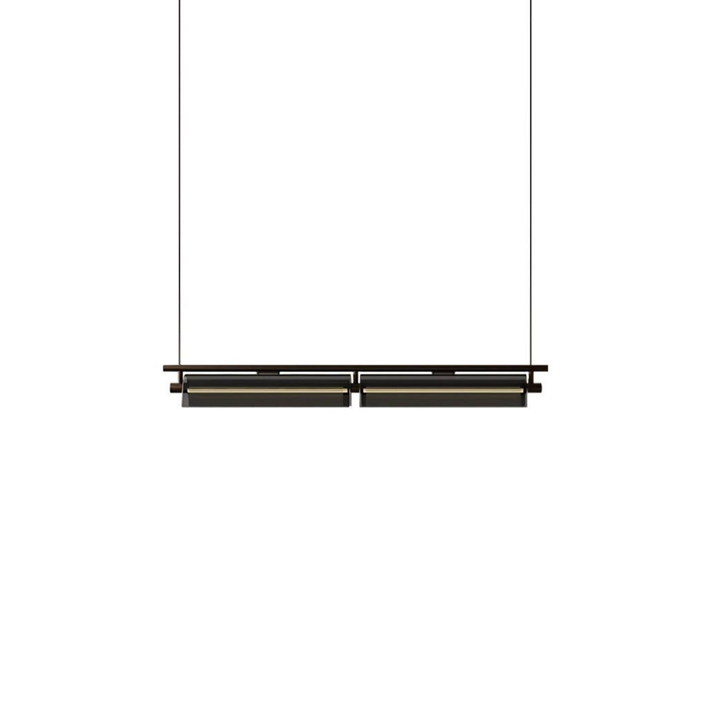 Lustra Chandelier Verre Fumé Moderne - Neutralighting
