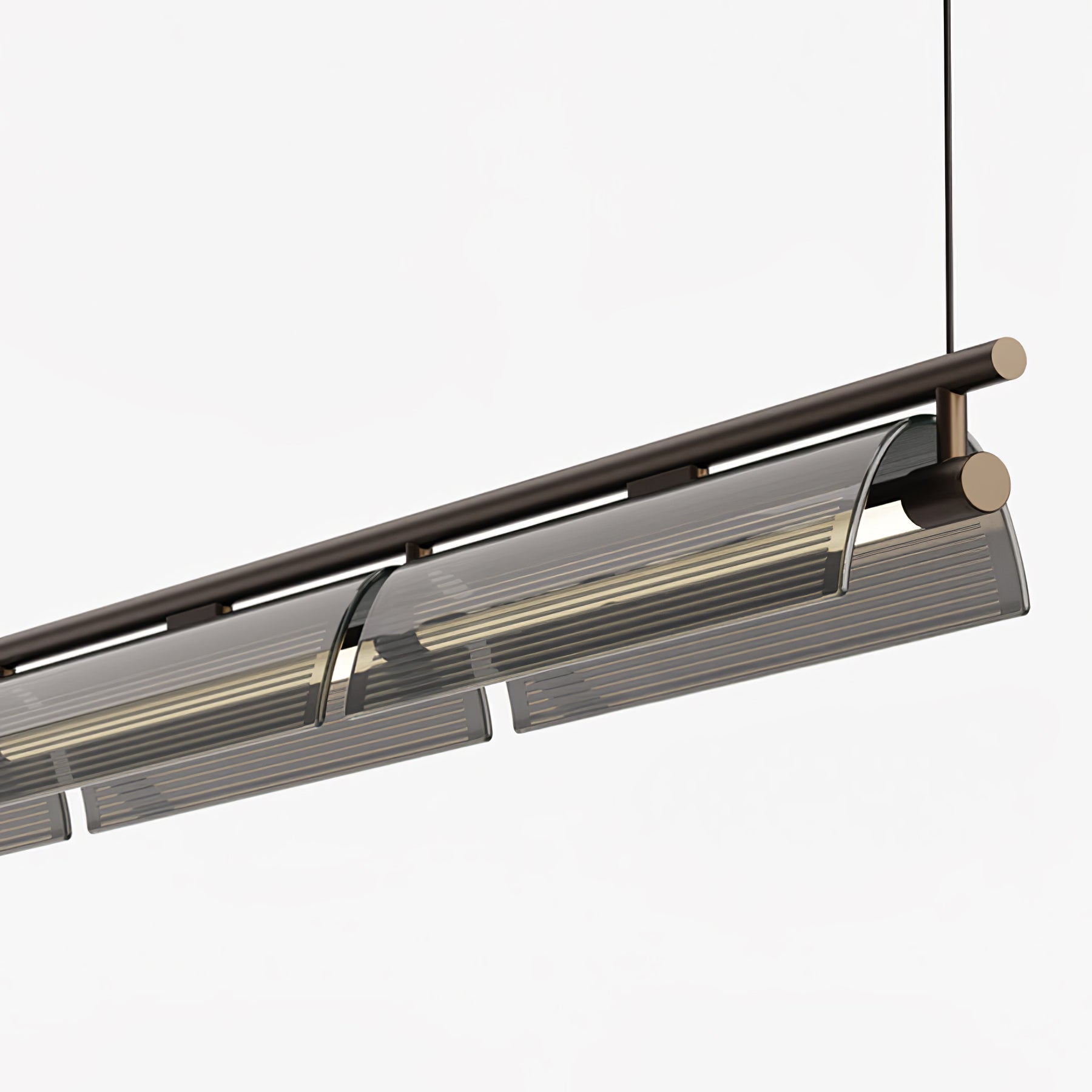Lustra Chandelier Verre Fumé Moderne - Neutralighting