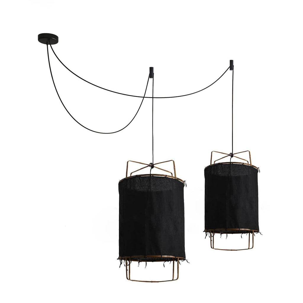 Lustra Lampe Pendante Abat-jour en Bambou pour Salon - Neutralighting
