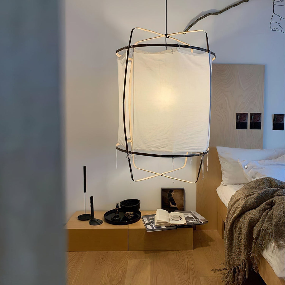 Lustra Lampe Pendante Abat-jour en Bambou pour Salon - Neutralighting