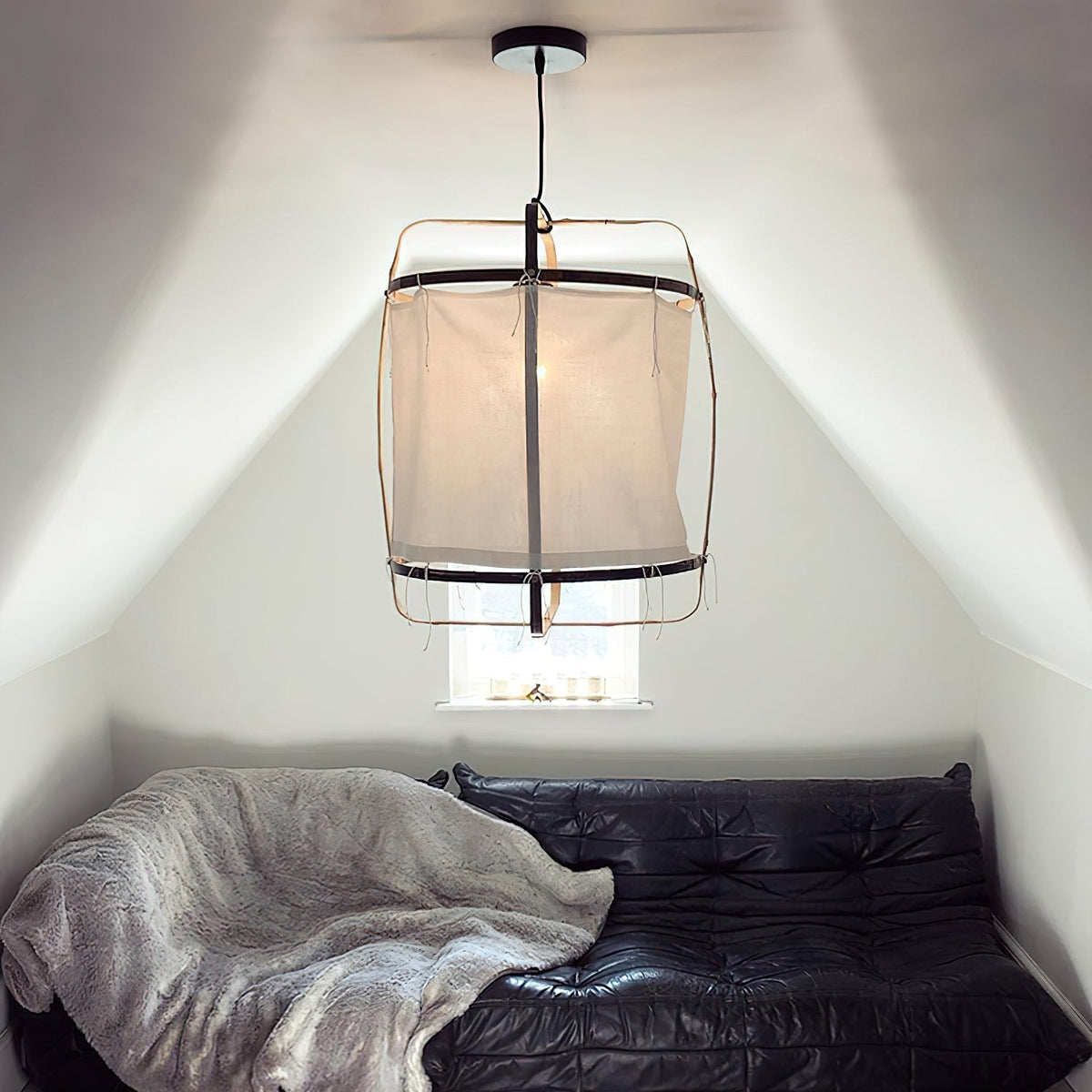 Lustra Lampe Pendante Abat-jour en Bambou pour Salon - Neutralighting