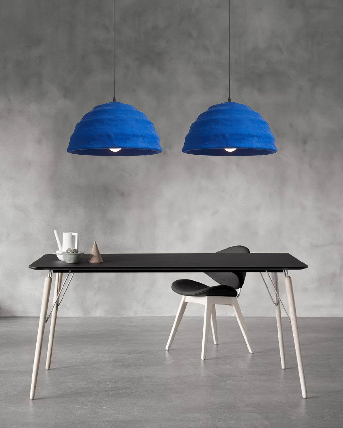 Lemon Suspension Avec Abat-jour en Polystyrène Bleu Style Urbain Industriel - Neutralighting