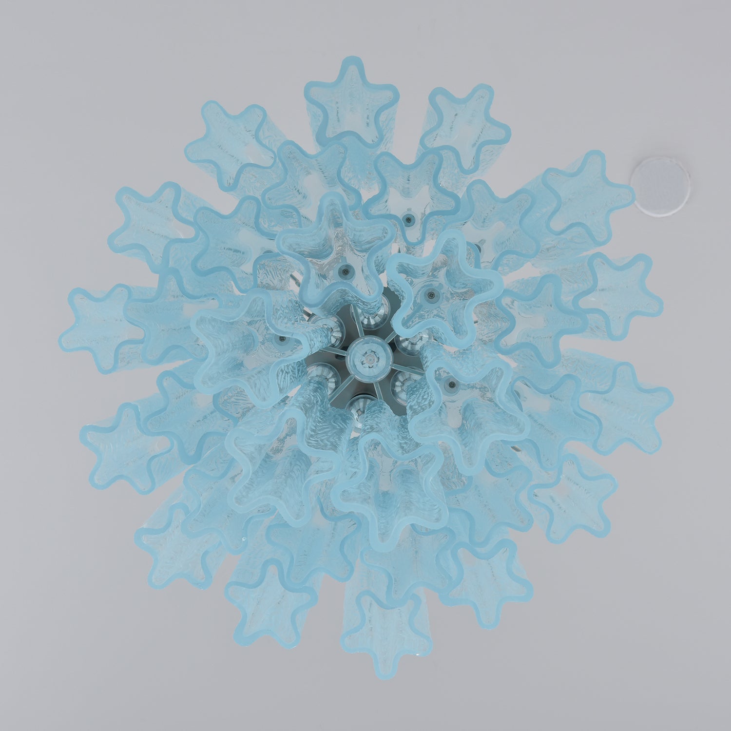 Aurora Chandelier Azzura En Verre De Murano Tubes Style Côtier - Neutralighting
